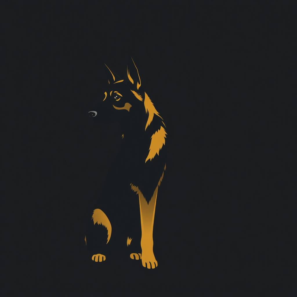 German Shepherd Silhouette